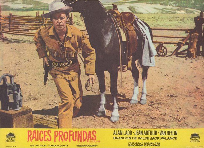 Mein großer Freund Shane - Lobbykarten - Alan Ladd