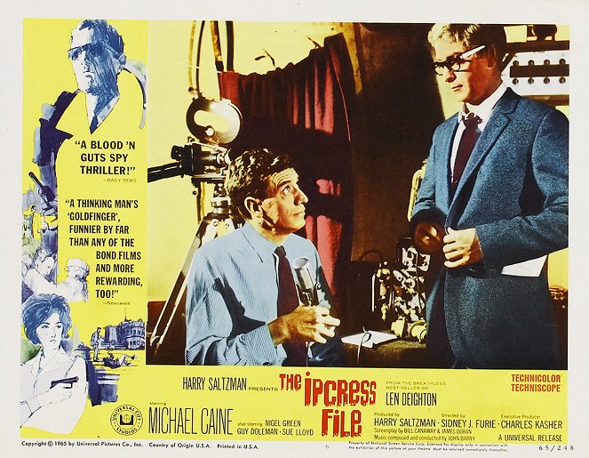 Ipcress - Danger immédiat - Cartes de lobby - Michael Caine