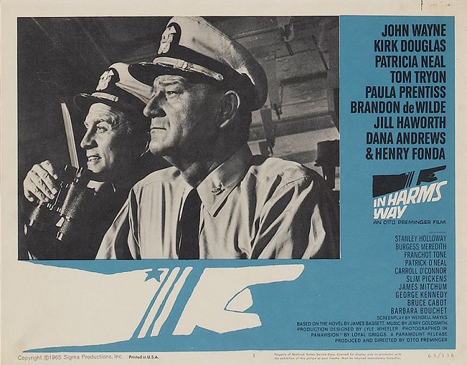 Wojna o ocean - Lobby karty - Kirk Douglas, John Wayne