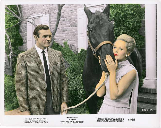 Pas de printemps pour Marnie - Cartes de lobby - Sean Connery, Tippi Hedren