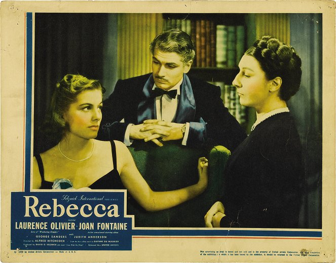 Rebecca - Cartões lobby - Joan Fontaine, Laurence Olivier, Judith Anderson