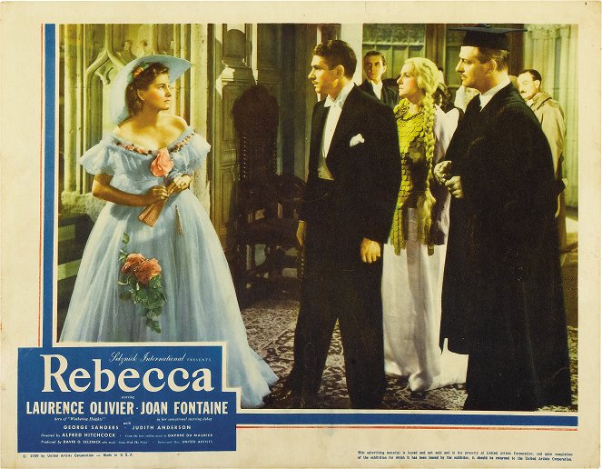 Rebecca - Cartões lobby - Joan Fontaine, Laurence Olivier
