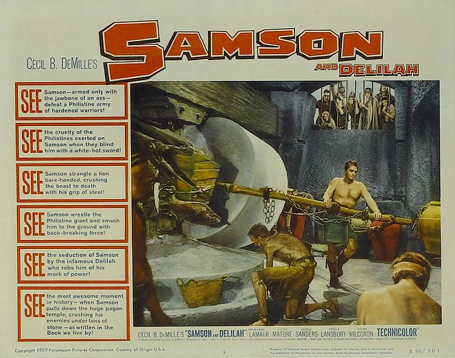 Samson et Dalila - Cartes de lobby