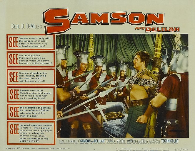Samson and Delilah - Lobby Cards - Victor Mature
