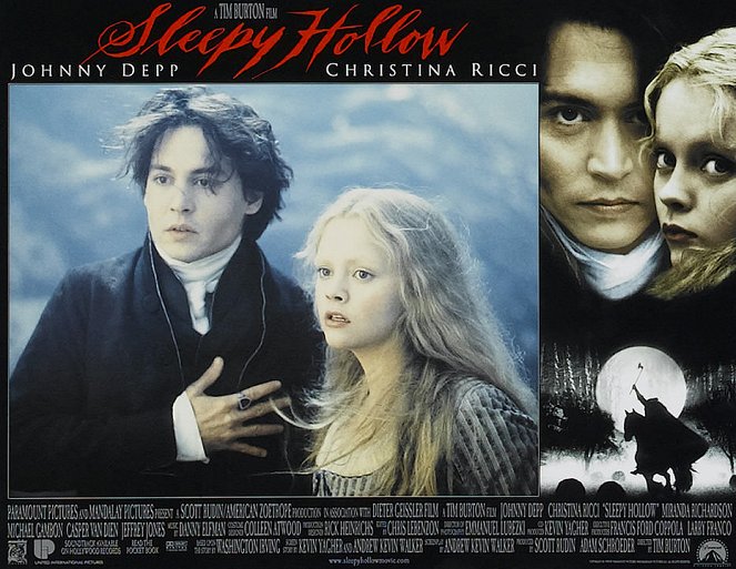 Sleepy Hollow, la légende du cavalier sans tête - Cartes de lobby - Johnny Depp, Christina Ricci
