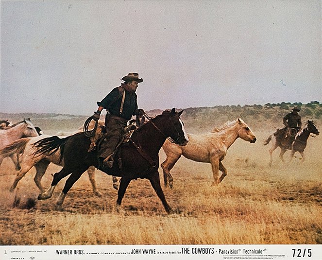 Die Cowboys - Lobbykarten - John Wayne