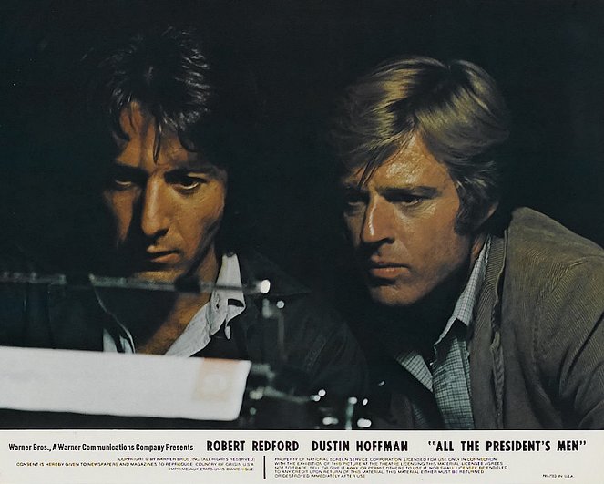 Wszyscy ludzie prezydenta - Lobby karty - Dustin Hoffman, Robert Redford