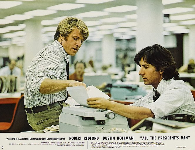 All the President's Men - Lobbykaarten - Robert Redford, Dustin Hoffman