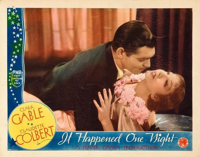 Sucedió una noche - Fotocromos - Clark Gable, Claudette Colbert