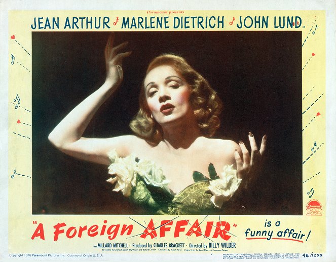 Eine auswärtige Affäre - Lobbykarten - Marlene Dietrich