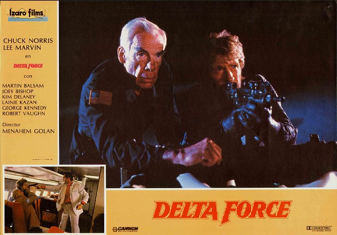 Oddział Delta - Lobby karty - Lee Marvin, Chuck Norris