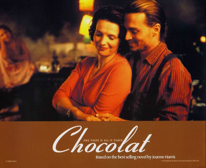 Chocolat - Ein kleiner Biss genügt - Lobbykarten - Juliette Binoche, Johnny Depp