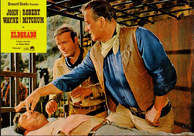 El Dorado - Cartes de lobby - Robert Mitchum, James Caan, John Wayne