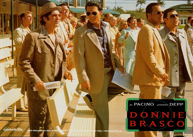 Donnie Brasco - Lobbykaarten - Al Pacino, Johnny Depp, James Russo, Bruno Kirby