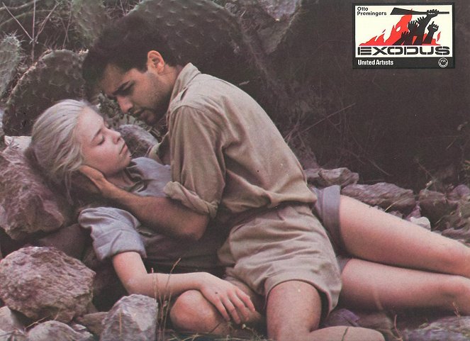 Exodus - Lobby karty - Jill Haworth, Sal Mineo