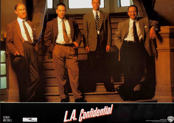 L.A. Confidencial - Cartões lobby - James Cromwell, Russell Crowe, Guy Pearce, Kevin Spacey