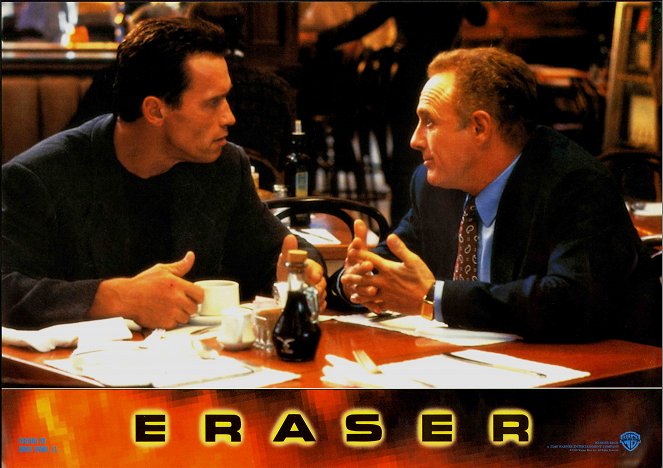 Eraser - Lobbykarten - Arnold Schwarzenegger, James Caan