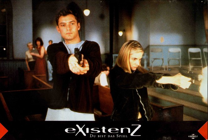 eXistenZ - Cartes de lobby - Jude Law, Jennifer Jason Leigh
