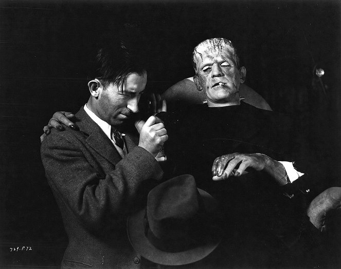 Frankensteins Braut - Dreharbeiten - Boris Karloff