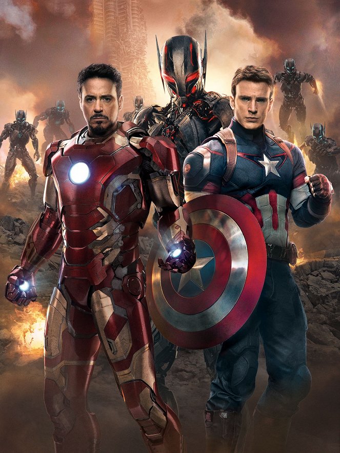 Avengers 2: Age of Ultron - Werbefoto - Robert Downey Jr., Chris Evans