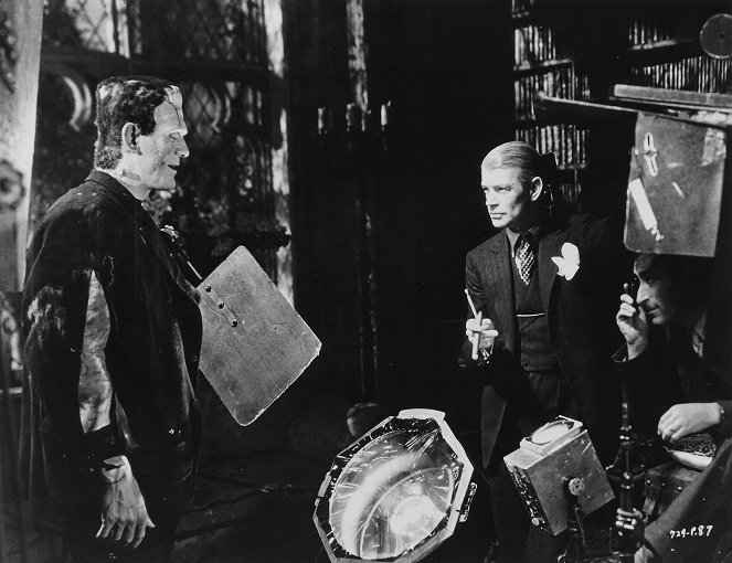 Frankenstein menyasszonya - Forgatási fotók - Boris Karloff, James Whale