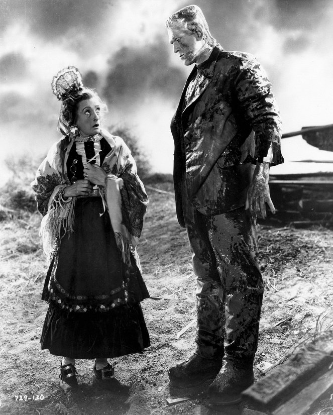Frankenstein menyasszonya - Filmfotók - Una O'Connor, Boris Karloff