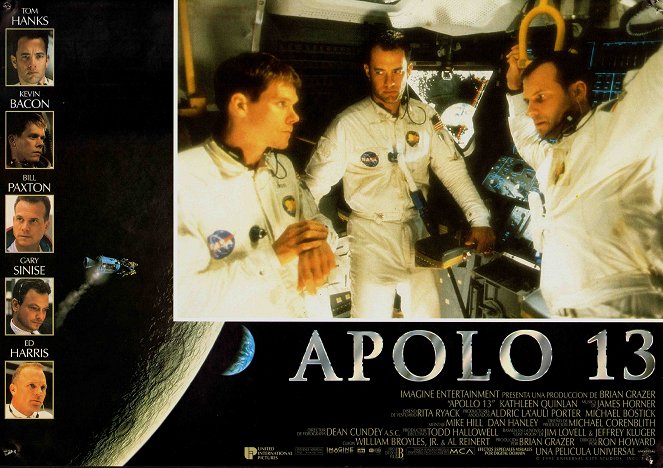 Apollo 13 - Lobbykaarten - Kevin Bacon, Tom Hanks, Bill Paxton