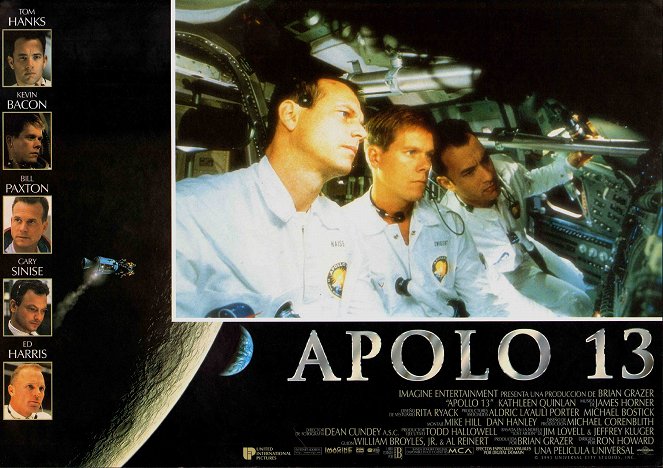 Apollo 13 - Lobby karty - Bill Paxton, Kevin Bacon, Tom Hanks