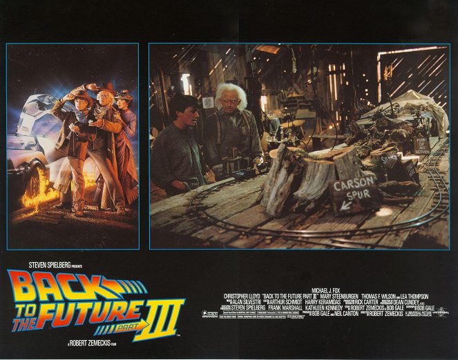 Zurück in die Zukunft III - Lobbykarten - Michael J. Fox, Christopher Lloyd