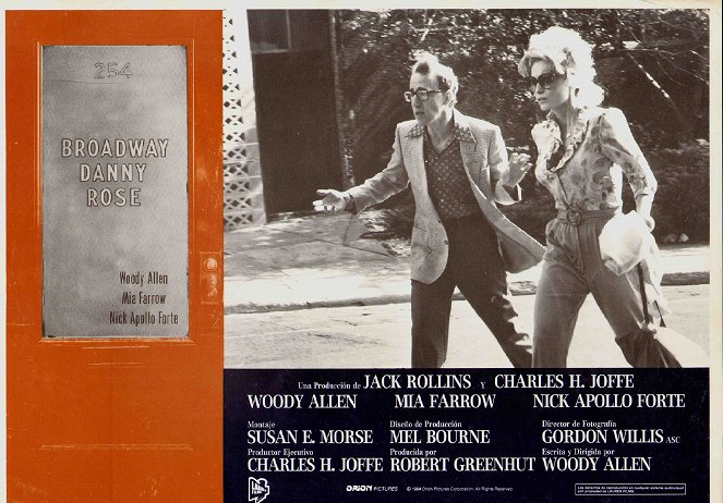 Broadway Danny Rose - Lobby Cards - Woody Allen, Mia Farrow