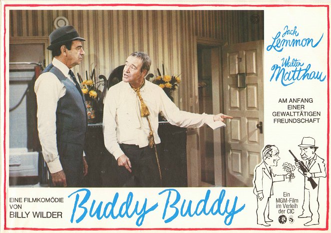 Buddy Buddy - Lobbykarten - Walter Matthau, Jack Lemmon