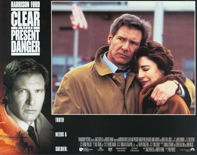 Clear and Present Danger - Lobby Cards - Harrison Ford, Anne Archer