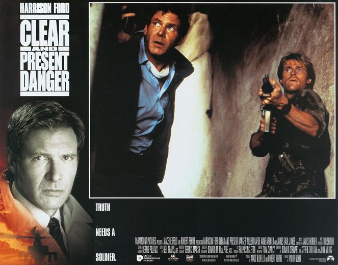 Clear and Present Danger - Lobbykaarten - Harrison Ford, Willem Dafoe