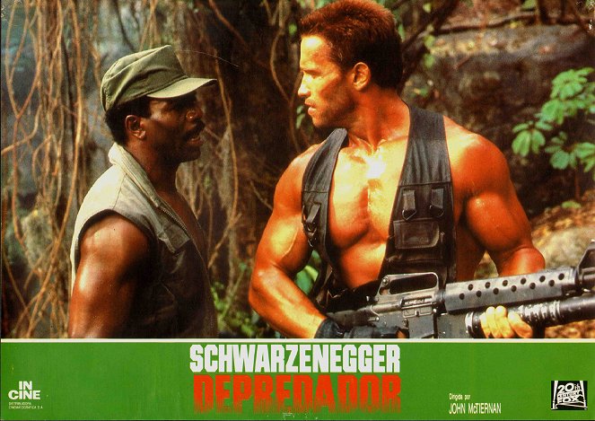 Predator - Cartes de lobby - Carl Weathers, Arnold Schwarzenegger