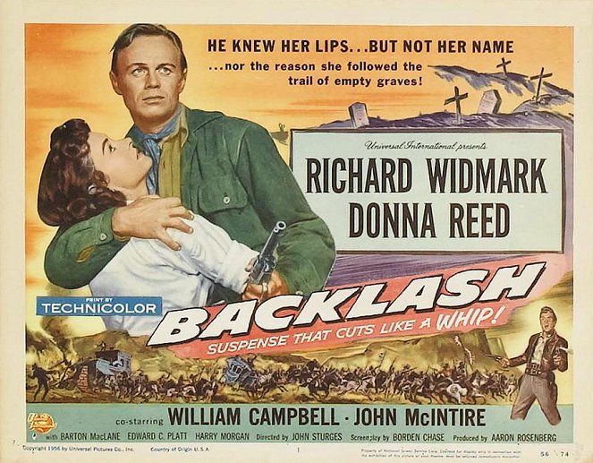 Backlash - Lobby Cards - Donna Reed, Richard Widmark