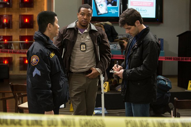 Grimm - Kiss of the Muse - Del rodaje - Reggie Lee, Russell Hornsby, David Giuntoli