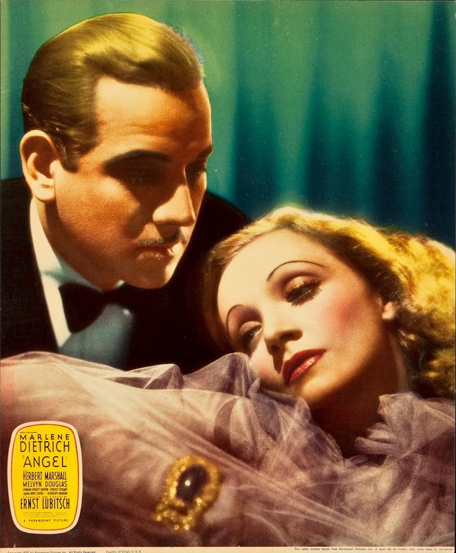 Ángel - Fotocromos - Melvyn Douglas, Marlene Dietrich