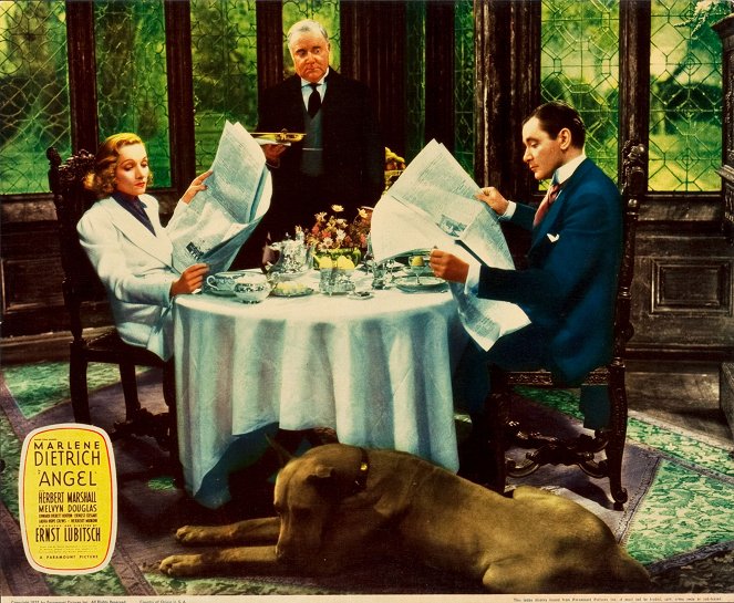 Angel - Cartões lobby - Marlene Dietrich, Ernest Cossart, Herbert Marshall