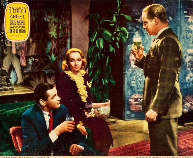 Angel - Cartões lobby - Herbert Marshall, Marlene Dietrich, Melvyn Douglas