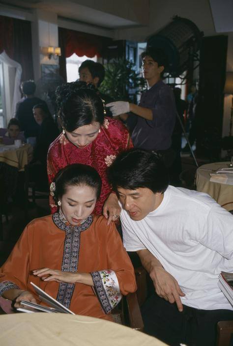La leyenda del luchador borracho - Del rodaje - Anita Mui, Jackie Chan
