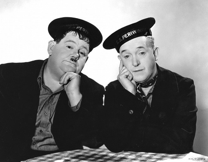 Dick und Doof - Spuk im Jenseits - Werbefoto - Oliver Hardy, Stan Laurel