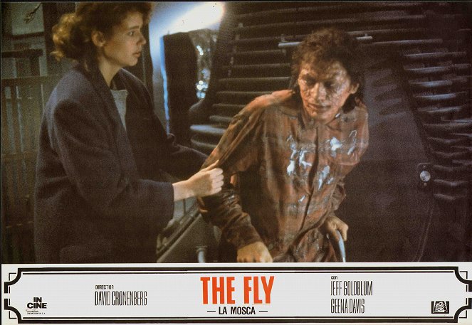 Die Fliege - Lobbykarten - Geena Davis, Jeff Goldblum