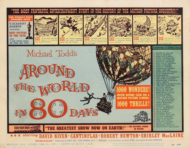 Le Tour du monde en quatre-vingts jours - Cartes de lobby