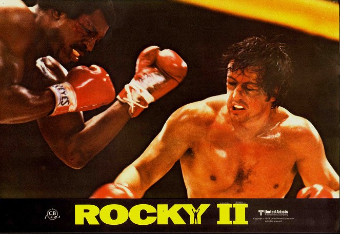 Rocky II - Lobbykaarten - Carl Weathers, Sylvester Stallone