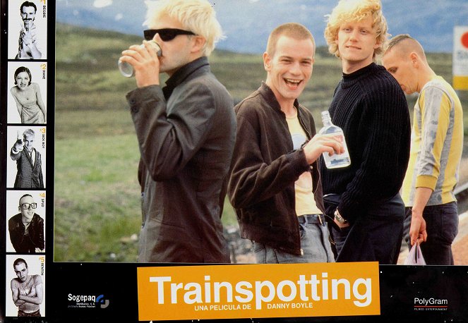Trainspotting - Lobbykaarten - Jonny Lee Miller, Ewan McGregor, Kevin McKidd, Ewen Bremner