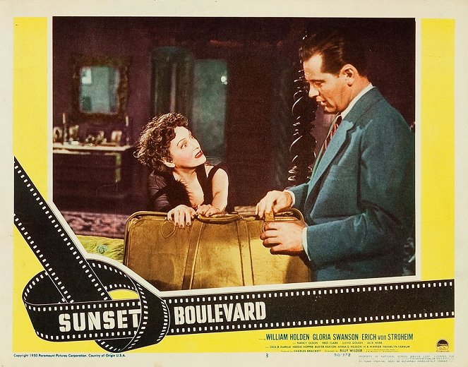 Sunset Blvd. - Lobby Cards - Gloria Swanson, William Holden
