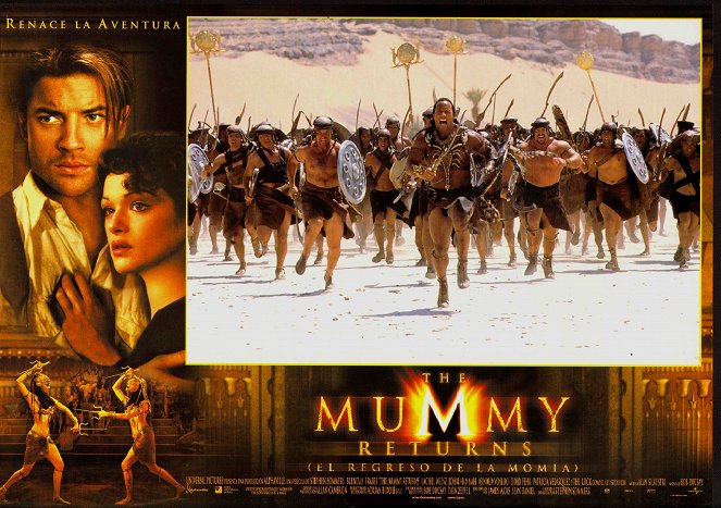 Die Mumie kehrt zurück - Lobbykarten - Dwayne Johnson