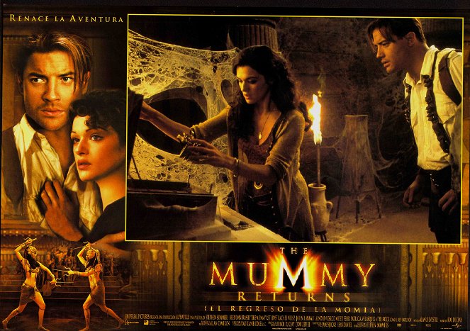 The Mummy Returns - Lobbykaarten - Rachel Weisz, Brendan Fraser