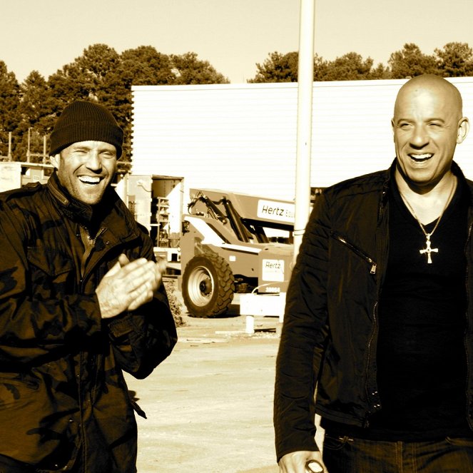 Fast & Furious 7 - Tournage - Jason Statham, Vin Diesel