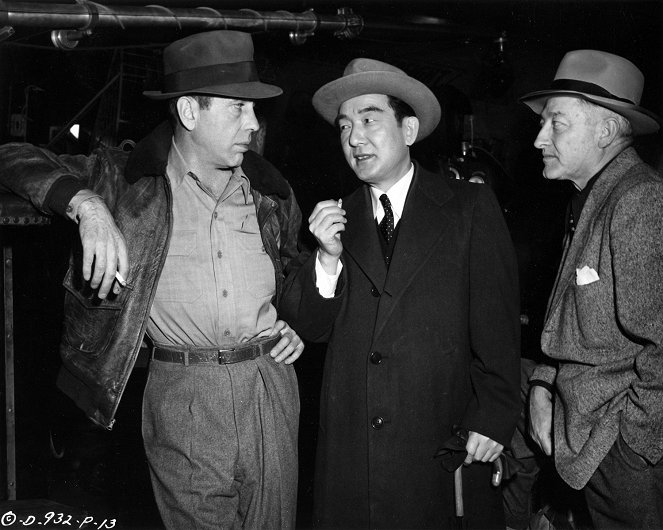 Tokyo Joe - Dreharbeiten - Humphrey Bogart, Sessue Hayakawa, Stuart Heisler